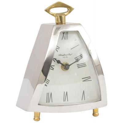 Republica Small Nickel Mantel Clock